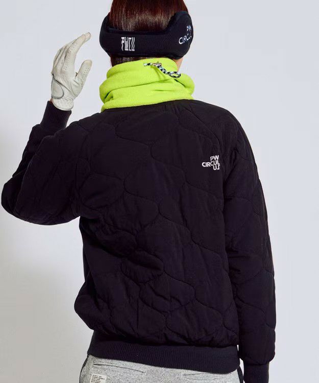 皮夹克女士PW CIRCULUS 2025秋冬新款高尔夫球服