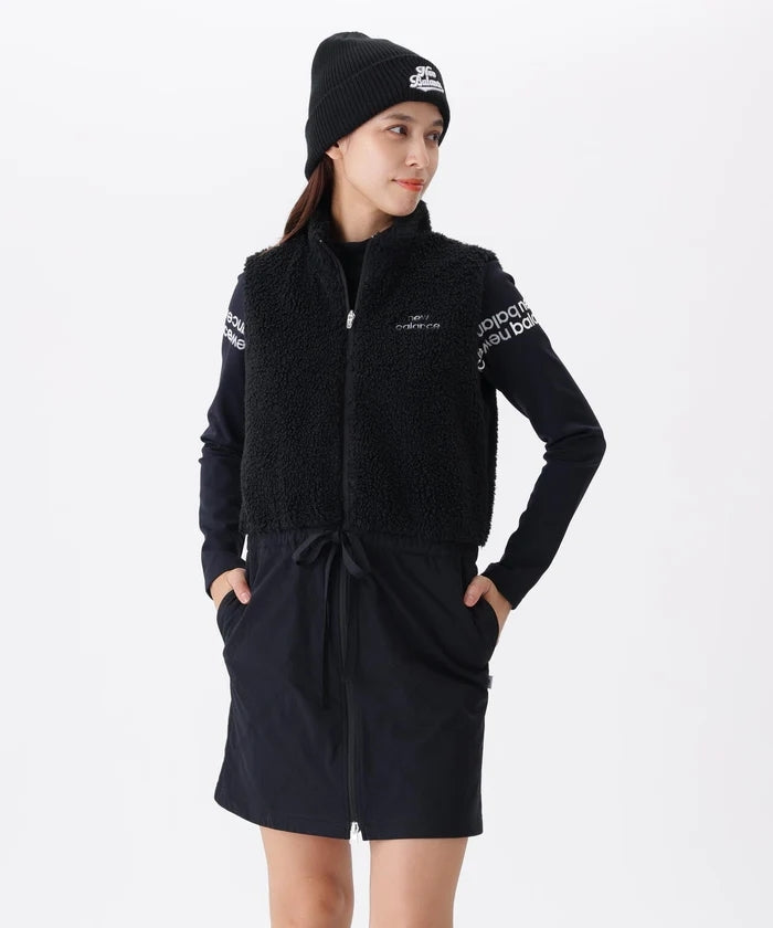 ロングベストにもなるワンピース レディース ニューバランス ゴルフ new balance golf 2025 秋冬 新作 ゴルフウェア