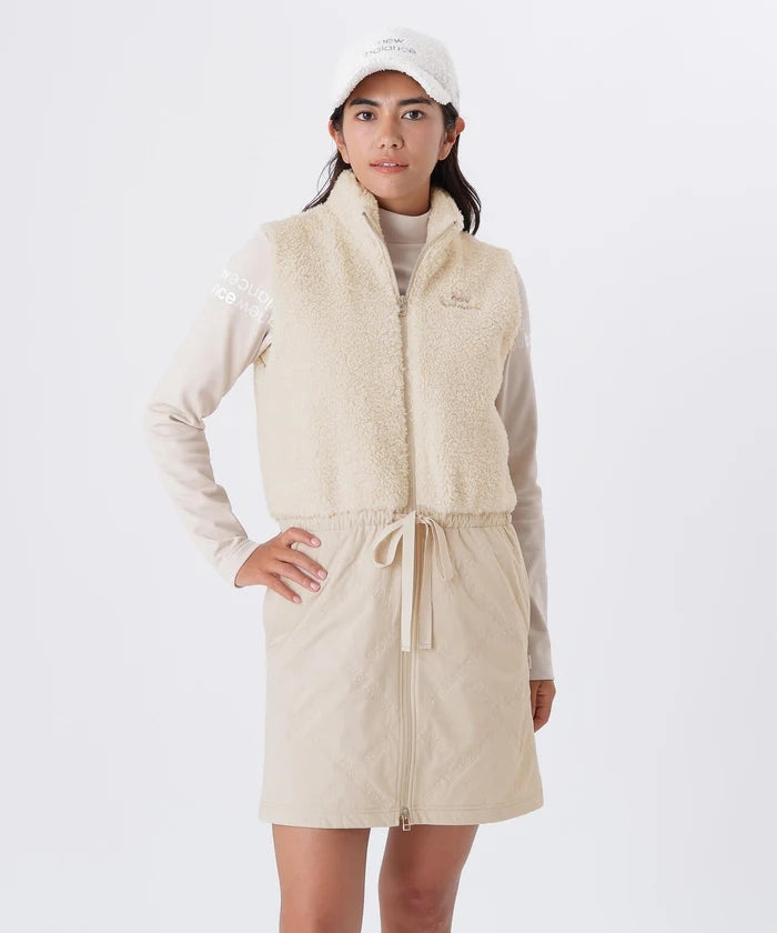 ロングベストにもなるワンピース レディース ニューバランス ゴルフ new balance golf 2025 秋冬 新作 ゴルフウェア