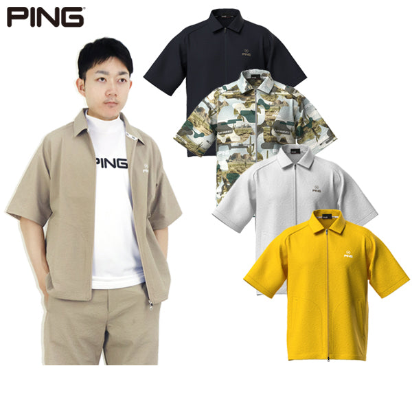 休闲衬衫男士ping Ping 2025春季/夏季新高尔夫服装