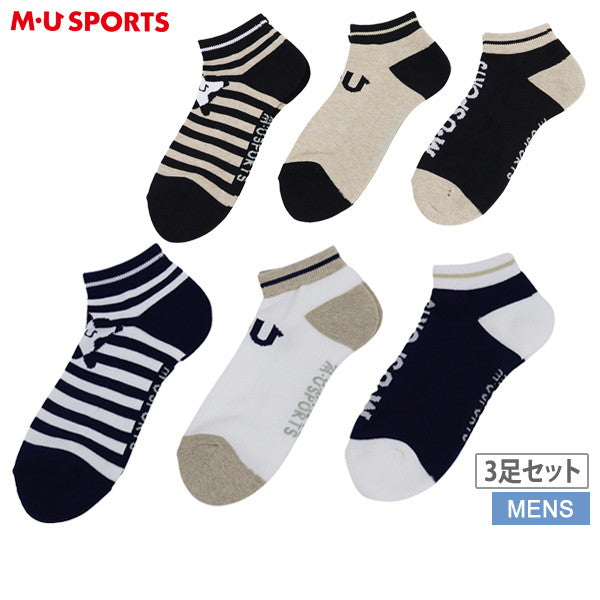 ソックス メンズ MUスポーツ エムユー スポーツ M.U SPORTS MUSPORTS  ゴルフ