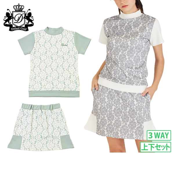 High neck shirt for women DELSOL GOLF golf wear