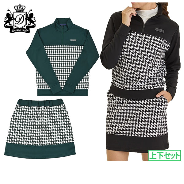 馬球襯衫，裙子，女性頂部和底部套裝，Delsol高爾夫2025，秋/冬季，新高爾夫服