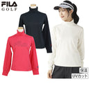 高领衬衫女士菲拉菲拉高尔夫FILA GOLF 2025秋冬新款高尔夫运动服