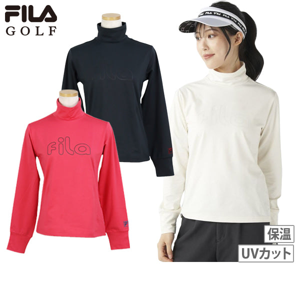 高领衬衫女士菲拉菲拉高尔夫FILA GOLF 2025秋冬新款高尔夫运动服
