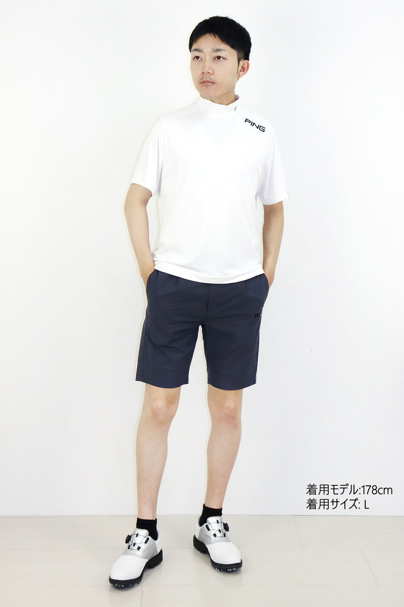 高脖子衬衫男士ping ping 2025春季/夏季新高尔夫服