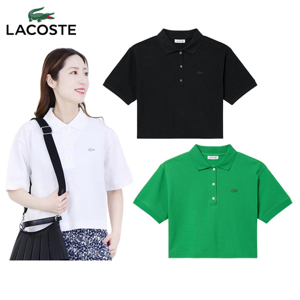 女子馬球襯衫Lacoste Lacoste日本官方產品2025春季/夏季新高爾夫服裝