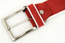Harrilled/suede belt casual taste