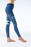 靛藍染色壓力支持者/壓縮綁腿