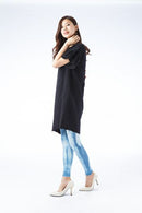 인디고 염색 압력 서포터/압축 레깅스