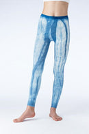 인디고 염색 압력 서포터/압축 레깅스