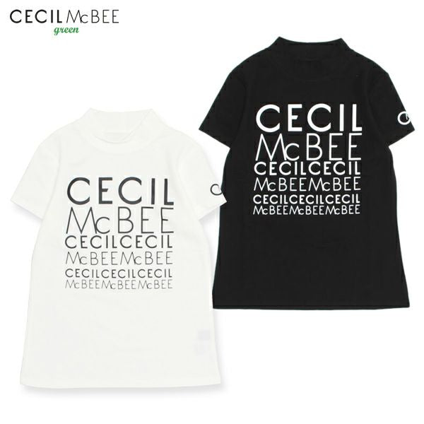 ハイネックシャツ レディース CECIL McBEE green セシルマクビー グリーン ゴルフウェア