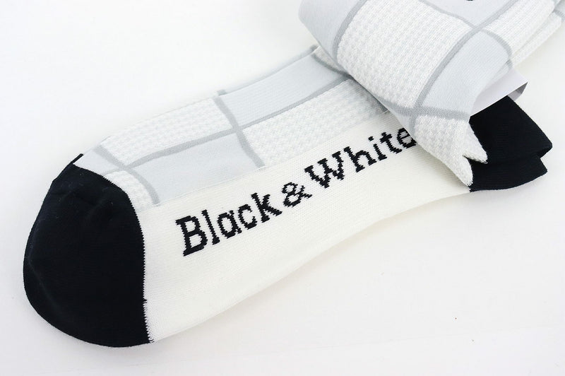 ソックス ブラック＆ホワイト Black＆White メンズ ゴルフ