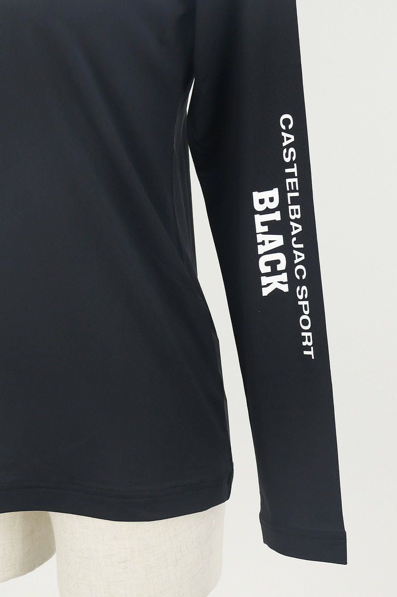 高頸襯衫Castelba Jack Sports Black Castelbajac Sports Black Line高爾夫服裝
