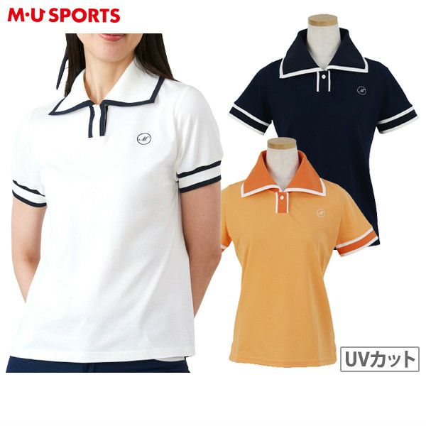 ポロシャツ MUスポーツ エムユー スポーツ M.U SPORTS MUSPORTS レディース ゴルフウェア