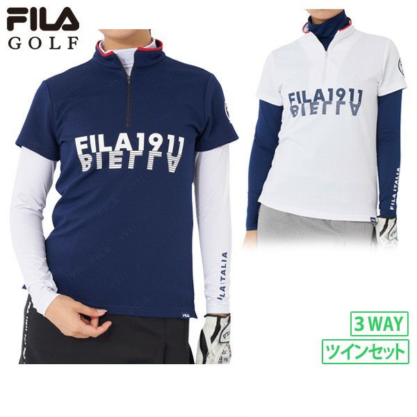 馬球襯衫Filagolf Fila高爾夫2023秋季 /冬季新高爾夫服裝