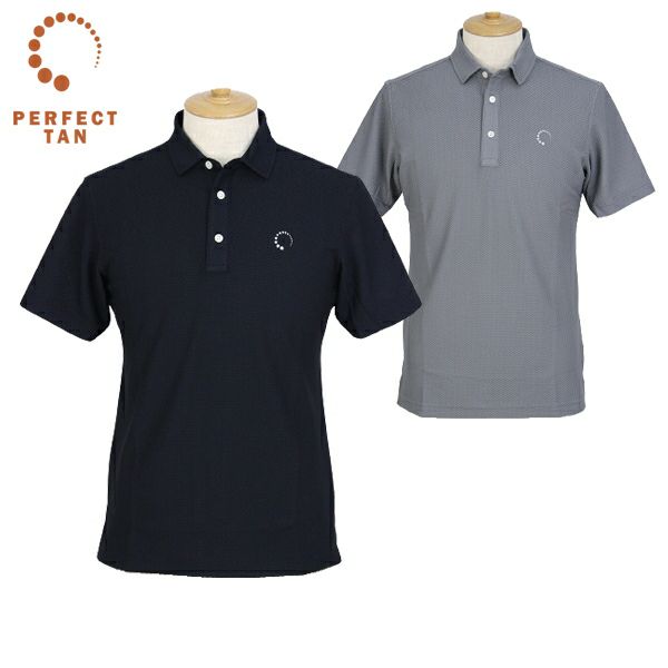 Short -sleeved polo shirt Perfect tongue Perfect TAN 2023 Fall / Winter New Golf Wear