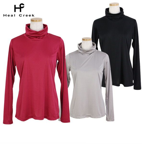 Long sleeve high neck shirt Heal Creek 2023 Autumn/Winter New Golf Wear