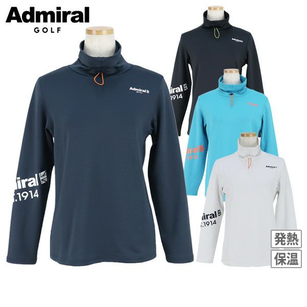 高脖子襯衫海軍上將高爾夫高爾夫高爾夫日本真實2023年秋季 /冬季新高爾夫服裝