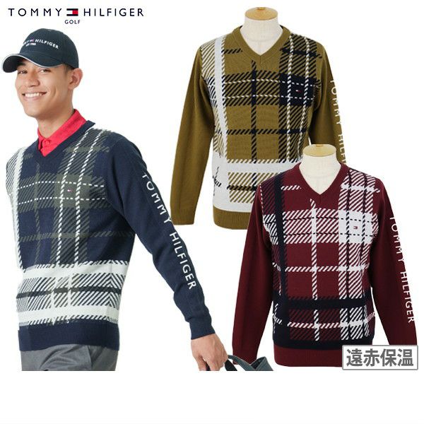v-纳克毛衣汤米·希尔菲格高尔夫汤米·希尔菲格高尔夫高尔夫日本正版2023年秋季 /冬季新高尔夫服装