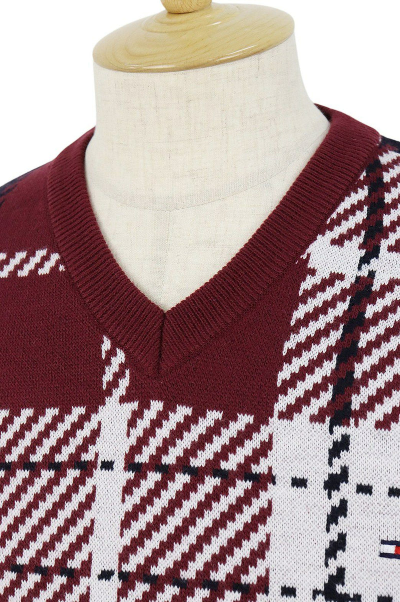 V -neck Sweater Tommy Hilfiger Golf Tommy Hilfiger Golf Japan Genuine 2023 Fall / Winter New Golf Wear
