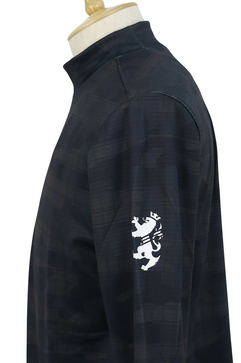 高脖子襯衫海軍上將高爾夫高爾夫高爾夫日本真實2023年秋季 /冬季新高爾夫服裝