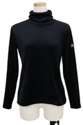 High Neck Shirt Black & White Black & White 2023 Fall / Winter Golf Wear