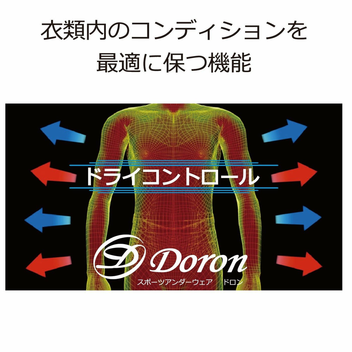 レギンス メンズ ドロン×ファイテン doron × phiten