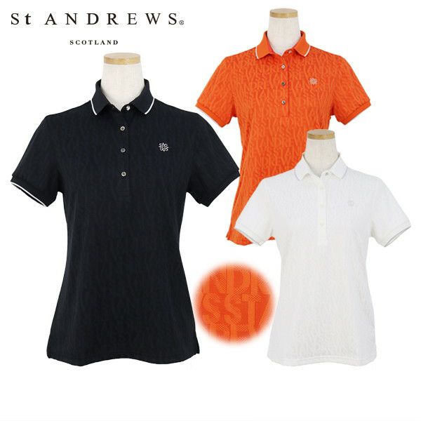 Poro Shirt Ladies St. and Rui ST Andrews 2024 Spring / Summer New Golf Wear