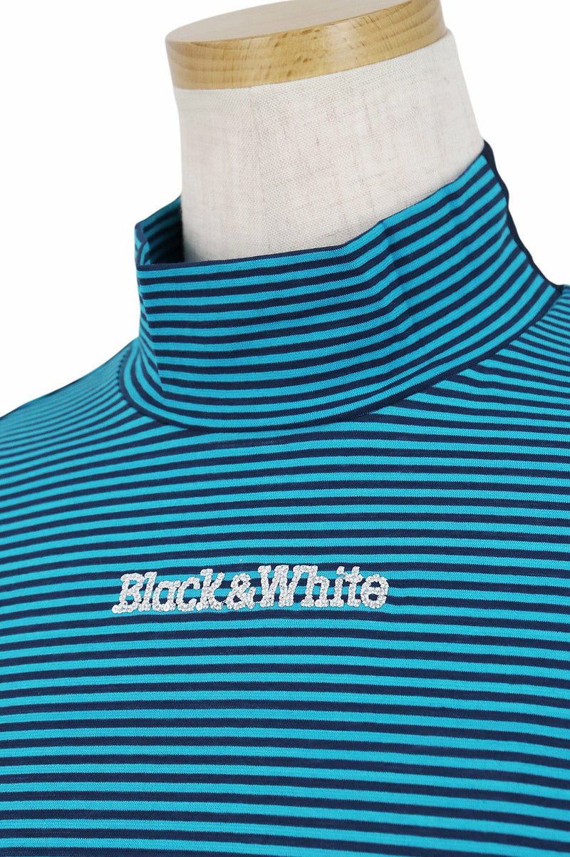 ハイネックシャツ レディース ブラック＆ホワイト Black＆White 2024 春夏 ゴルフウェア