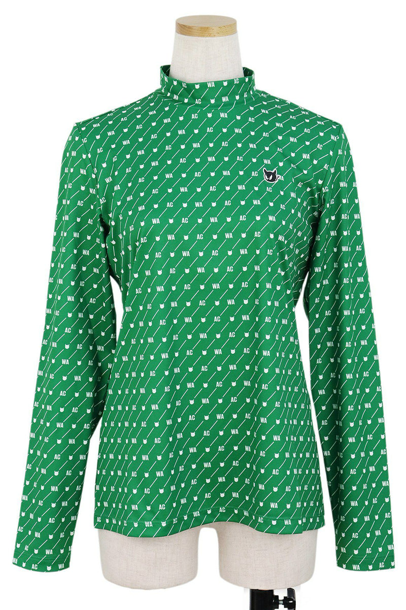 High Neck Shirt Ladies Wuck WAAC Japan Genuine 2024 Spring / Summer New Golf Wear
