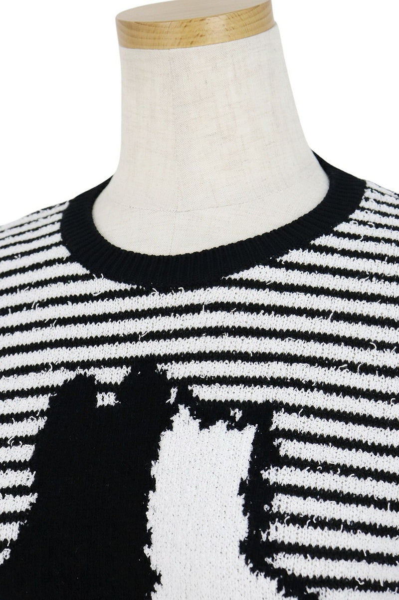 스웨터 레이디 흑백 흑백 2024 스프링 / 여름 골프 착용