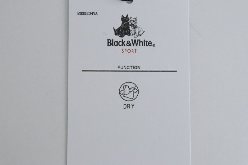 ポロシャツ メンズ ブラック＆ホワイト Black＆White 2024 春夏 新作 ゴルフウェア