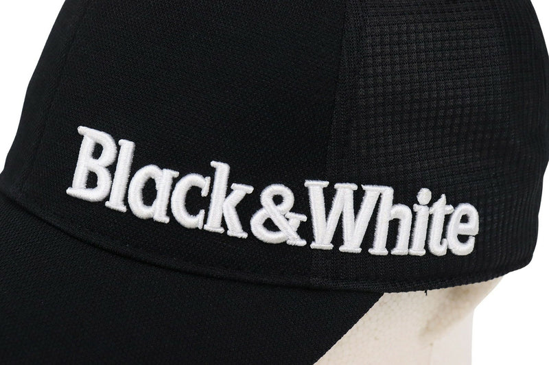 キャップ メンズ ブラック＆ホワイト Black＆White 2024 春夏 新作 ゴルフ
