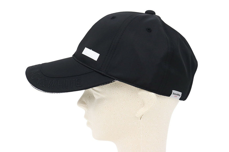 帽子男士女士黑白白線黑色和白色系2024春季 /夏季新高爾夫