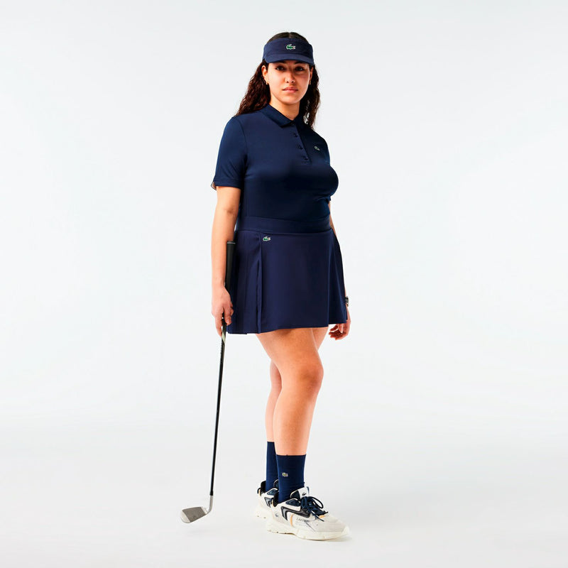 Poro衬衫女士Lacostic Sports Lacoste Sports日本真实2024春季 /夏季新高尔夫服装