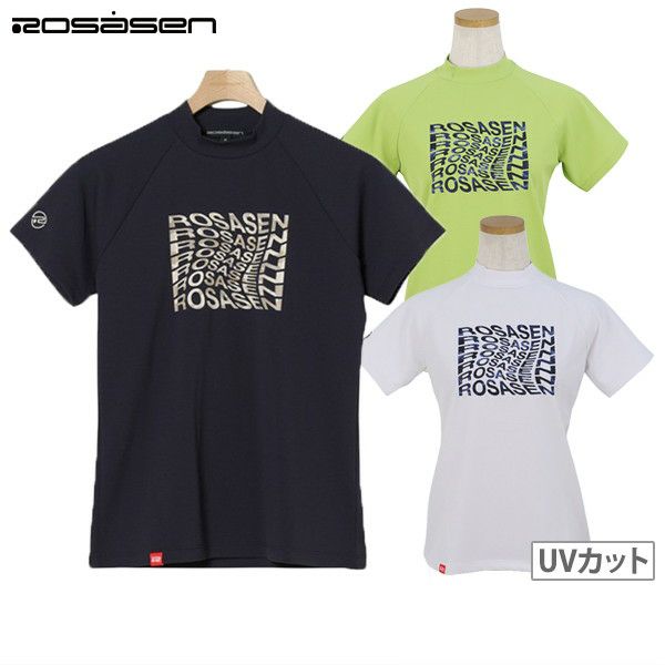 Short -sleeved high -neck shirt Ladies Losersen ROSASEN 2024 Spring / Summer New Golf wear