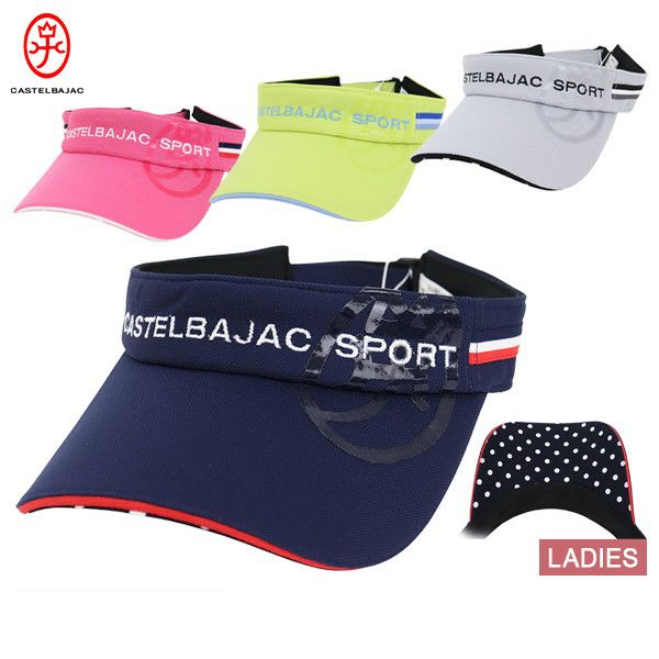 Sun Visor Ladies Castel Ba Jack Sports Castelbajac Sport 2024 Spring / Summer New Golf