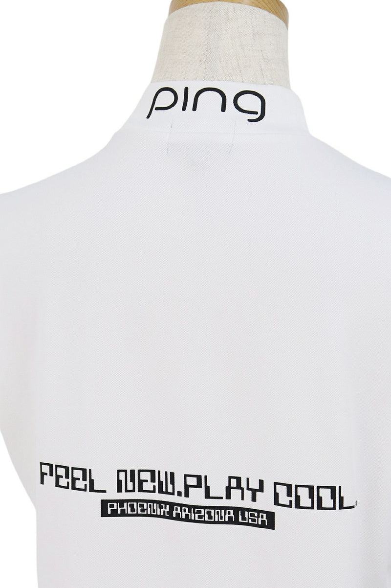 High Neck Shirt Ladies Ping Ping 2024 Spring / Summer New Golf wear