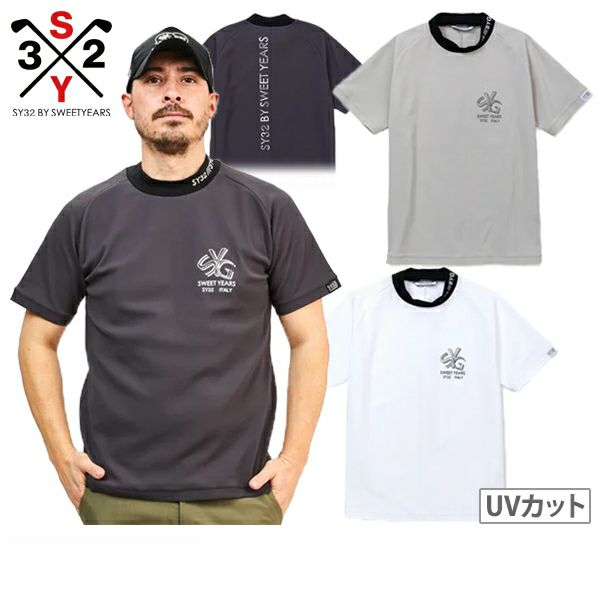 High Neck Shirt Men's SY32 by Sweet Years Golf Eswisarty by Sweet Equity Golf Japan Genuine 2024 Spring / Summer New Golf Wear