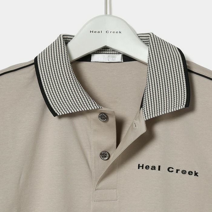 ポロシャツ メンズ ヒールクリーク Heal Creek 2024 春夏 新作 ゴルフウェア
