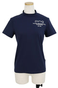 Short -sleeved high -neck shirt Ladies pin 2024 Spring / Summer new golf wear