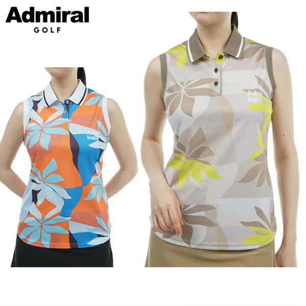 ポロシャツ レディース アドミラルゴルフ Admiral Golf 日本正規品  2024 春夏 新作 ゴルフウェア