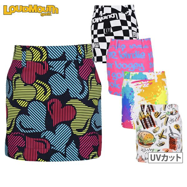 Skirt Ladies Loud Mouth Golf Loudmous GOLF Japan Genuine 2024 Spring / Summer New Golf Wear