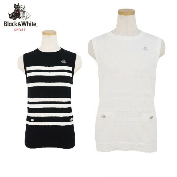 最好的女士黑白黑与白色2024春季 /夏季新高尔夫服装