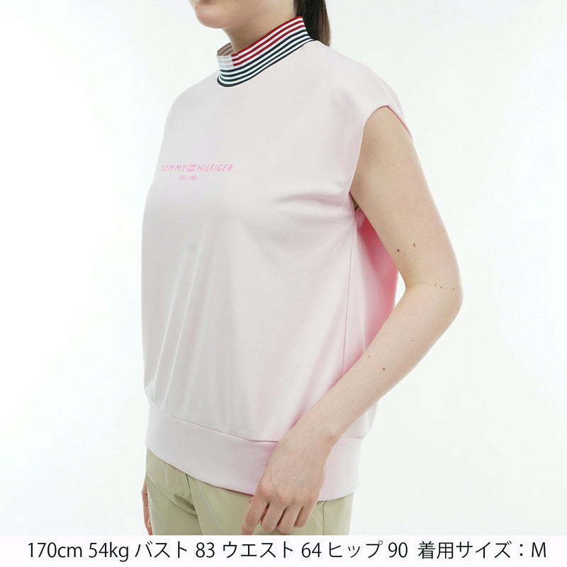 高頸襯衫女士湯米·希爾菲格高爾夫湯米·希爾菲格高爾夫日本正版2024春季 /夏季新高爾夫服裝