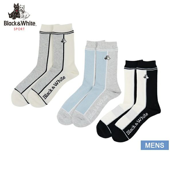 Socks Men's Black & White Black & White 2024 Spring / Summer New Golf