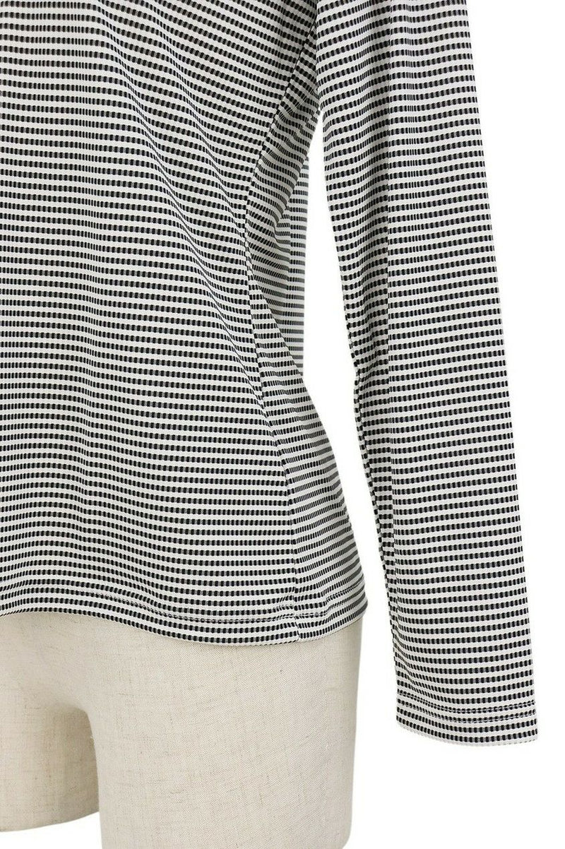 Poro Shirt Ladies Black & White Black & White 2024 Spring / Summer New Golf Wear