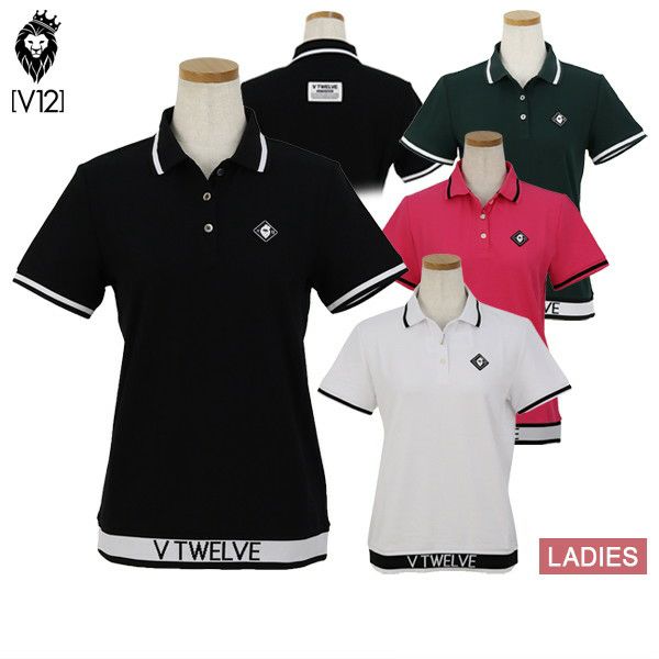Poro Shirt Ladies V12 Golf Vi Twelve 2024 Spring / Summer New Golf wear