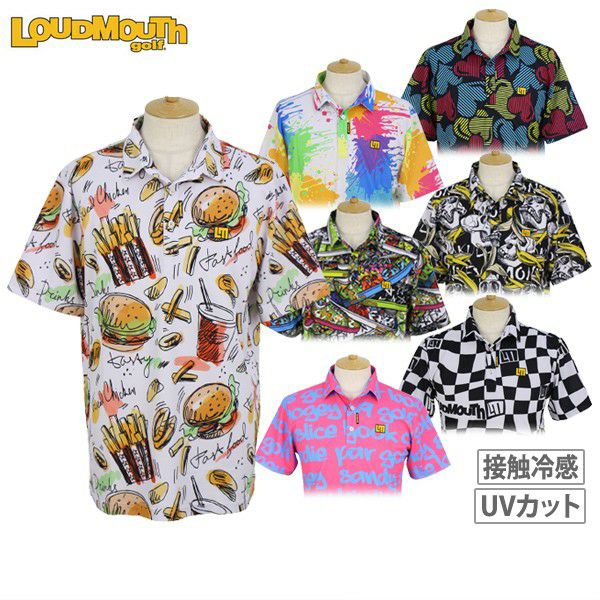 Poro Shirt Men's Loud Mouth Golf Loudmouth Golf Japan Genuine 2024 Spring / Summer New Golf Wear